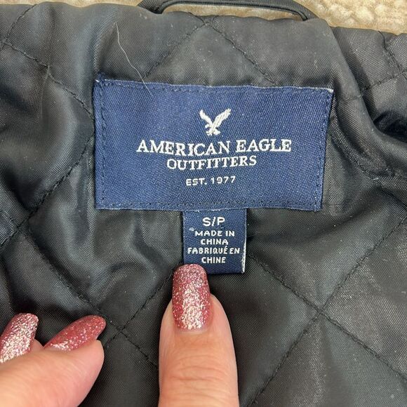 American Eagle Womens Moto Jacket Size Small - Picture 6 of 9